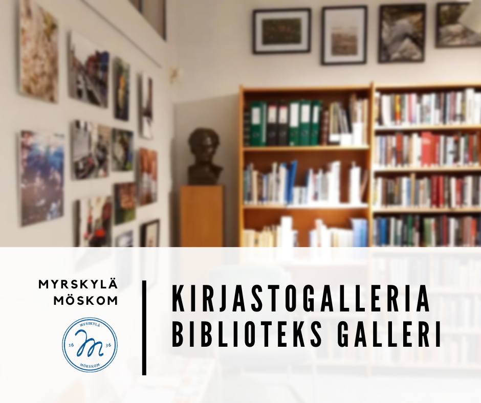 Kirjastogalleria Myrskylän kirjastossa