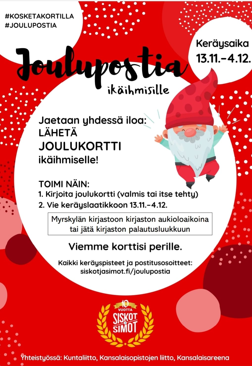 Joulupostia ikäihmisille -kampanja